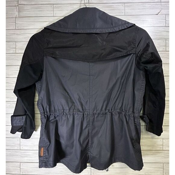 Coach Hadley Anorak‎ Rain Zip Up Jacket Navy Blue Casual Women's Sz Med - Picture 3 of 16